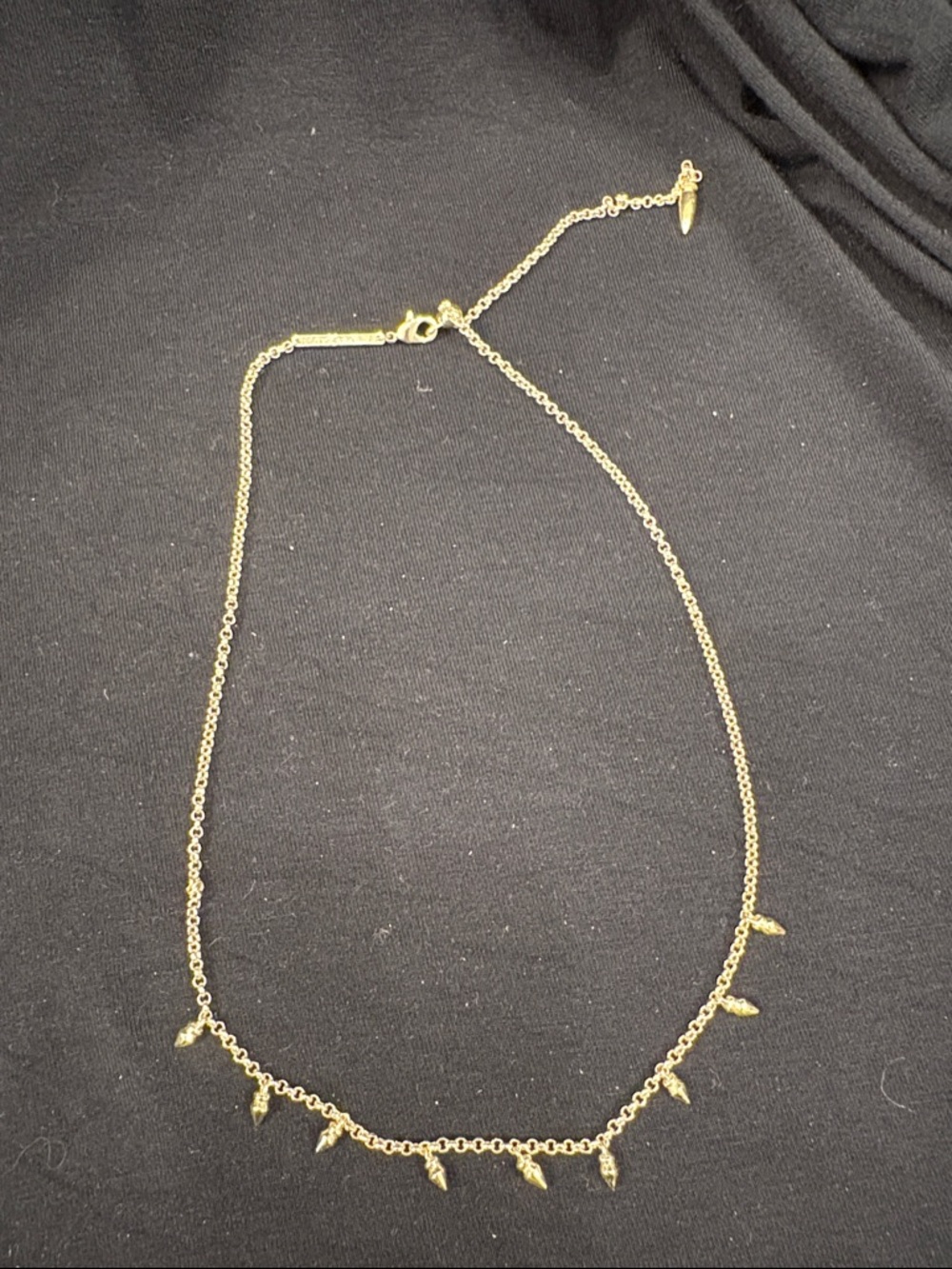 Kendra Scott Gold Spike Charm Necklace - Gold